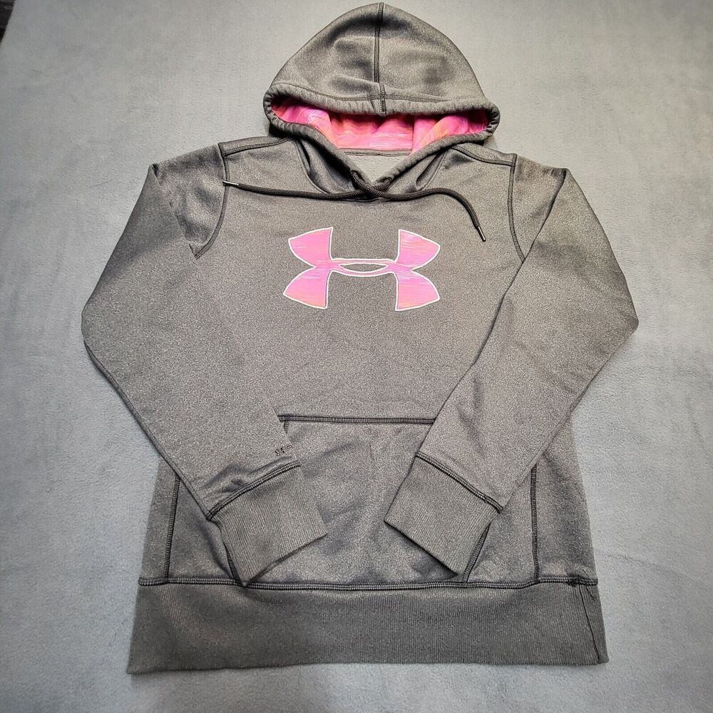 Under Armor Storm Hoodie Womens S? Gray Long Sleeve Pullover Sweatshirt